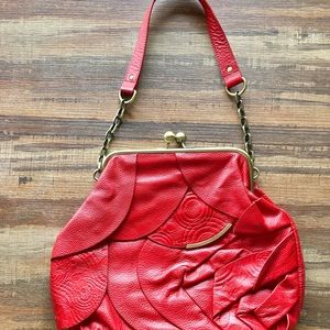 Red Leather Purse
